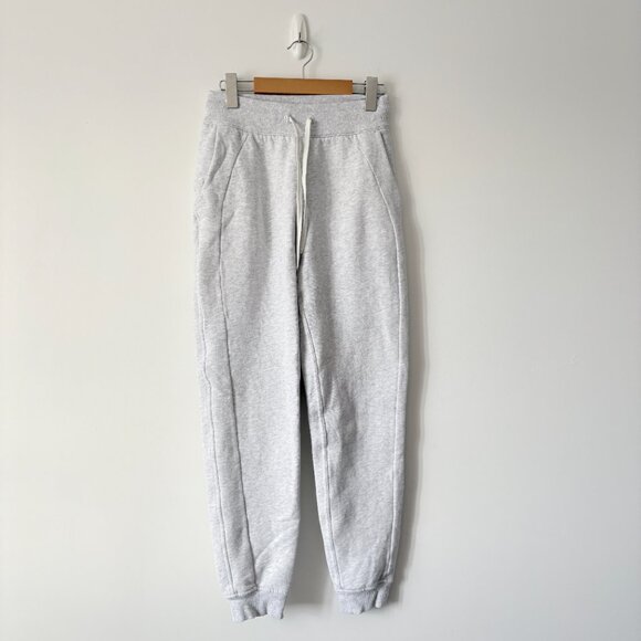 Lululemon Scuba High-Rise Fleece Jogger 28" Heathered Core Ultra Light Grey Sz 4 - Picture 5 of 7